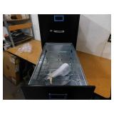 Hirsh 25 in. D 2-Drawer Black Metal Letter Width 15 in. W Vertical File Cabinet Commercial Grade
