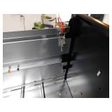 Hirsh 25 in. D 2-Drawer Black Metal Letter Width 15 in. W Vertical File Cabinet Commercial Grade