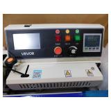 VEVOR Continuous Bag Band Sealing Machine, 0.24-0.47 in Seal Width, Horizontal Band Sealer Machine with Ink Printing, Temp & Speed Adjustable, Heat Sealing Machine for 0.001-0.03 in Plastic Bags
