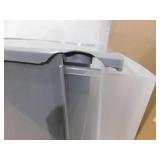 2 tier 1 Drawer Stackable Storage Unit in Gray (12 in. W x 8.39 in. H)