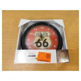 American Art Decor Route 66 LED Wall Clock-Vintage Shield Modern Decor 12 in.