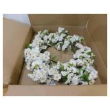 Nearly Natural 24 in. Artificial Cherry Blossom Wreath