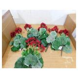 Nearly Natural UV Resistant Indoor/Outdoor Geranium Artificial Bush (Set of 6)
