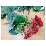 Nearly Natural UV Resistant Indoor/Outdoor Geranium Artificial Bush (Set of 6)