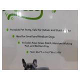 Nearly Natural 16.5 in. x 26.7 in. Indoor/Outdoor Dog Potty with Artificial Grass - 3-Layer Drainage Tray,UV-Resistant Pet Training Pad