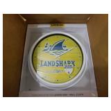 La Crosse Clock 15.75 In. Yellow Landshark Indoor/Outdoor Analog Quartz Wall Clock