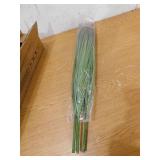SKYSHALO Artificial Grass Plant, 27 in. Faux Onion Grass, PVC Greenery Shrubs for Indoor/Outdoor Home, Office, 3 Pack, Green