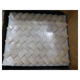 MSI Crema Arched Herringbone 12 W x 14 L x 0.50 in. Polished Marble Mosaic Kitchen and Bath Wall Tile (9.9 sq. ft./Case) - 59.4 sqft
