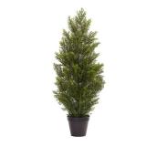 (2) Nearly Natural 3 ft. Artificial Indoor/Outdoor Mini Cedar Pine Tree