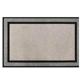 StyleWell Racetrack Gray 30 in. x 47 in. Rubber Non-Slip Indoor Outdoor Door Mat