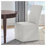 Home Decorators Collection Beacon Black Slip-Cover Fabric Upholstered Parsons (Set of 2) Dining Chairs