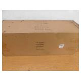 DANYA B 10 in. x 32 in. x 78 6 Tier Brown Distressed Wood Finish Decorative Wall Shelf