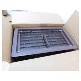 Master Flow 16 in. x 8 in. ABS Plastic Replacement Manual Foundation Vent in Brown