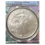 2025 AMERICAN SILVER EAGLE PCGS MS70
