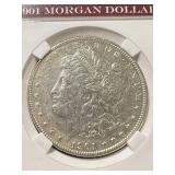 1901-O US MORGAN SILVER DOLLAR SLABBED