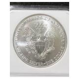 1996 AMERICAN SILVER EAGLE NGC MS69