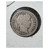 1911 US BARBER DIME