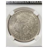 1921-S US MORGAN SILVER DOLLAR SLABBED