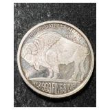 1 TROY OZ .999 FINE SILVER BUFFALO INDIAN ROUND
