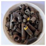 Lot of Black Iron Pipe Fittings and Nipples