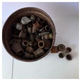 Lot of Galvanized and Black Pipe Fittings