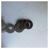 Lot of Large Nuts and Flat Washers