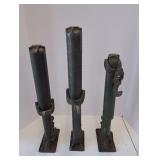 Lot of 3 Adjustable Steel Jack Posts
