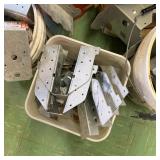 Lot of Metal Framing Brackets and Connector Plates