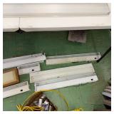 Lot of Fluorescent Light Fixtures and Electrical Lighting Parts