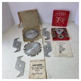 Craftsman Bench Saw Molding Head Cutter and Circular Saw Blade Lot