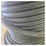 Spool of Black Heavy Gauge Electrical Cable Wire