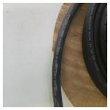 Spool of Black Heavy Gauge Electrical Cable Wire