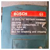 Lot of 2 Bosch Rotary Hammers with Metal Carrying Cases