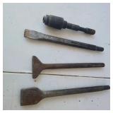Lot of Masonry Chisels and Hammer Drill Bits
