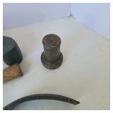 Lot of 5 Auto Body Sheet Metal Hammers and Dollies