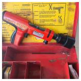 Hilti DX 200 Powder Actuated Fastening Tool Kit with Fasteners and Metal Case