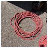 Heavy Duty Red Air Hose with Brass Air Fittings