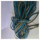 Lot of Blue and Yellow Extension Cords