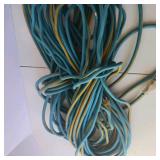 Lot of Blue and Yellow Extension Cords
