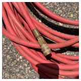 Heavy Duty Red Air Hose with Brass Coupler