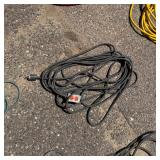 Outdoor Extension Cord with Triple Outlet Adapter