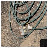 Green Extension Cord with Multi-Outlet Tap