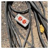 Gray Extension Cord with 2 Outlet Tap