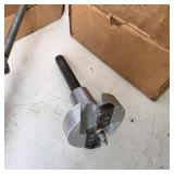 Lot of Woodworking Drill Bits and Cutting Tools with Storage Boxes
