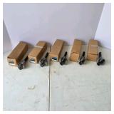Lot of 5 Woodworking Forstner Bits with Storage Boxes