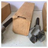 Lot of 5 Woodworking Forstner Bits with Storage Boxes