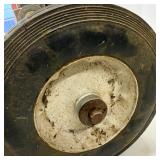 Axle Rod with Two Rubber Wheels
