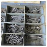 Cotter Pin Assortment Metal Organizer Box