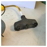Lot of Jobsite Electrical Accessories with Retractable Extension Reel, Power Strip and Trouble Light