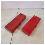 Lot of 2 Vintage 1/4" Drive Socket Sets with Metal Cases